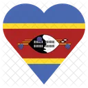 Swasiland Flagge Land Symbol