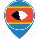 Swasiland Flagge Welt Symbol