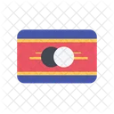 Swasiland Flagge Land Symbol