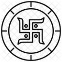 Swastik Hindu Festival Icon