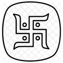Swastik Hindu Festival Icon