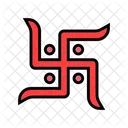 Swastika Hinduism India Icon