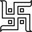 Swastika Hinduism Prosperity Sign Icon