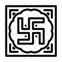 Swastika Hinduism Hindu Icône