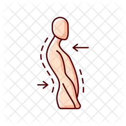 Swayback posture  Icon