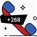 Swaziland Country Code Phone Code Icon