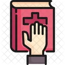 Swear Bible Hand Icon