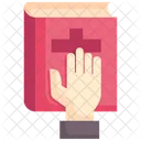 Swear Bible Hand Icon
