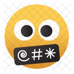 Swearing Emoji Icon