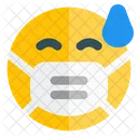 Sweat Emoji With Face Mask Emoji Icon