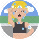 Sweat Workout Fitness Icon