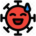Sweat Smile Coronavirus Emoji Coronavirus Icône