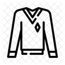 Sweater Long Sleeve V Neck Symbol