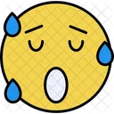 Sweating Emoji Emoticon Icon