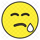 Sweating Emoji Emoticon Smiley Icon
