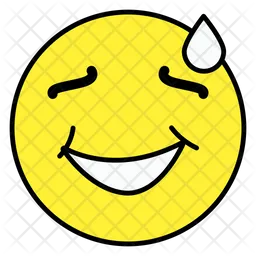 Sweating Emoji Emoji Icon