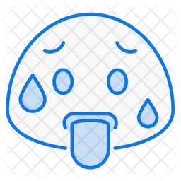 Sweating Emoji Icon