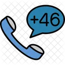 Sweden Dial Code  Icon