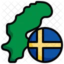 Sweden Flag Europe Country Icon