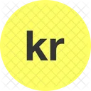 Swedish Krona Kr Icon