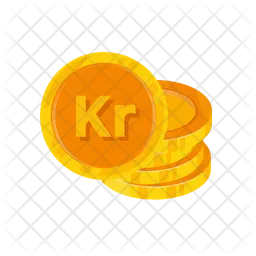 Swedish Krona Coin  Icon