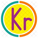 Swedish Krona Symbol Icon