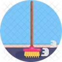 Sweep Cleaning Broom Icon