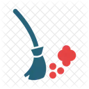 Sweep Cleaning Broom Icon