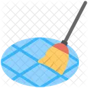 Sweeping Floor Broomstick Icon