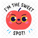 Sweet Fruit Smiling Fruit Icon