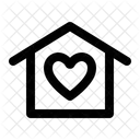 Sweet Home House Heart Icon