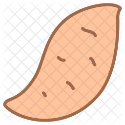 Download Sweet potato Icon of Colored Outline style - Available in ...