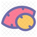 Sweet Potato Fruit Fresh Icon