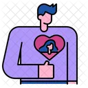 Sweetheart Man Heart Icon