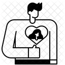 Sweetheart Man Heart Icon