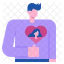 Sweetheart Man Heart Icon