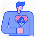 Sweetheart Man Heart Icon