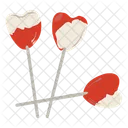 Sweethearts Heart Lollipops Heart Candies Icon