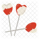 Sweethearts Heart Lollipops Heart Candies Icon