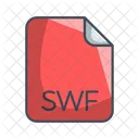 Swf Video Arquivo Ícone