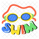 Swim Goggles Diving Goggles Snorkelling Goggles Icon