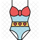 Swim Suit Bikni Woman Wear Icon