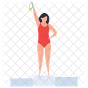 Athlete Swimmer Swimming Icon