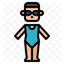 Swimmer Woman Swim Suit Swim Icon