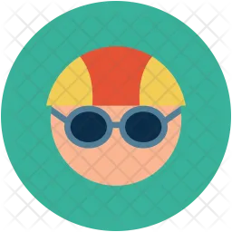Swimmer face  Icon