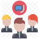 Swimmer Group  Icon