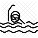Swimmer Pool Water Icon
