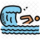 Swimming Wave Swimmer Icon