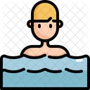Swimming Man Sea Icon