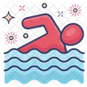 Swimming Bathing Underwater Diving Icon